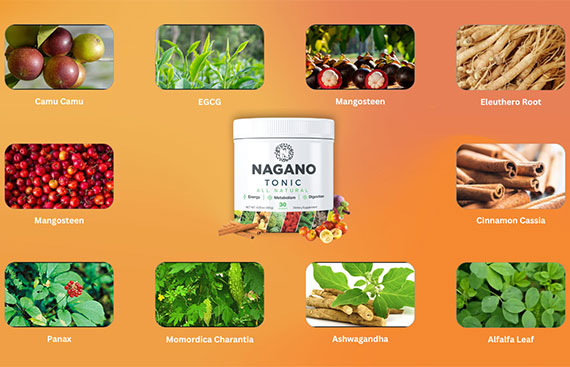 Natural ingredients used in the Nagano Tonic formula