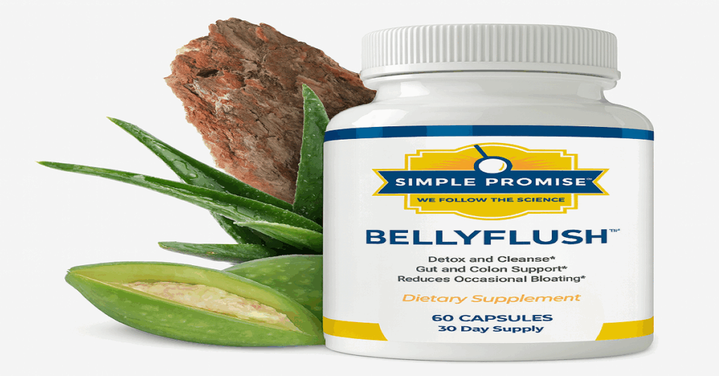 “BellyFlush supplement bottle – gut cleanse and digestive detox formula for weight loss review 2025”