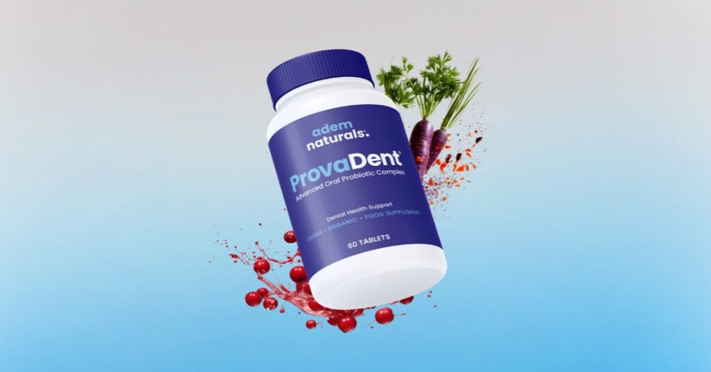 ProvaDent Review 2025: Why This Oral Probiotic Is Ranking #1 for Dental Health ProvaDent Review 2025 supplement bottle supporting gum strength, fresh breath and oral health