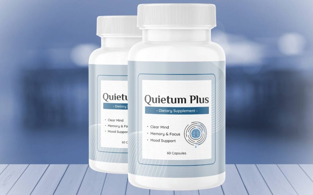 Quietum Plus official website purchase option with product bottle image