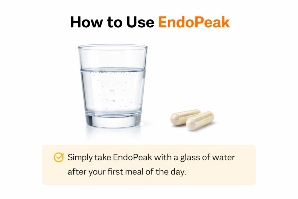EndoPeak Review – Natural Support for Male Vitality, Energy & Performance How to use EndoPeak supplement correctly