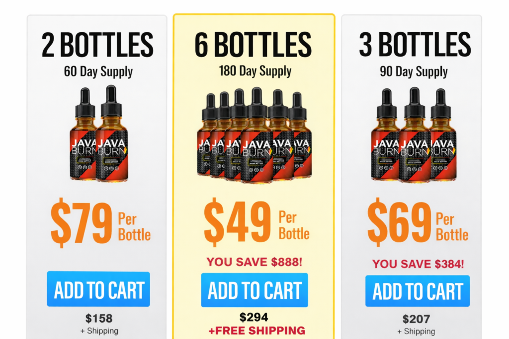 Java Burn Review: A Simple Coffee Add-On for Daily Metabolism Support Java Burn pricing and package options with official offers and purchase details