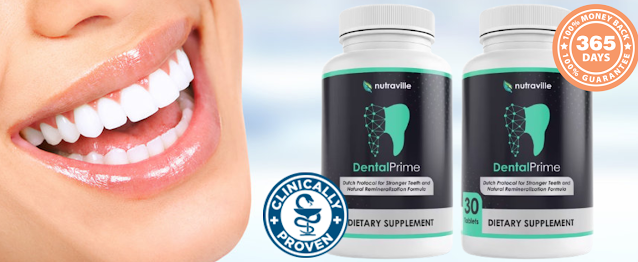Visual chart showing how DentalPrime works to support teeth and gums