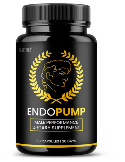 EndoPump male performance dietary supplement bottle