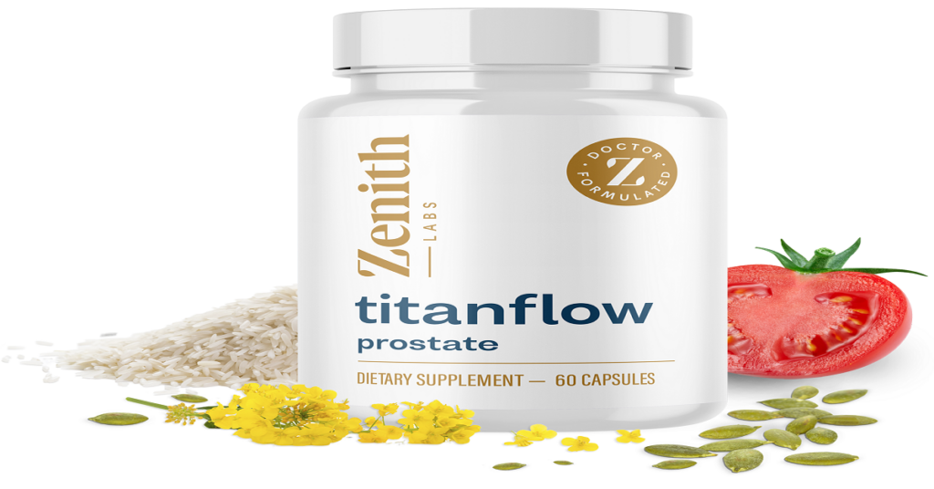 Titan Flow Prostate Support Review – Is It Worth Trying for Men Over 40? TitanFlow Prostate Support Supplement Bottles
