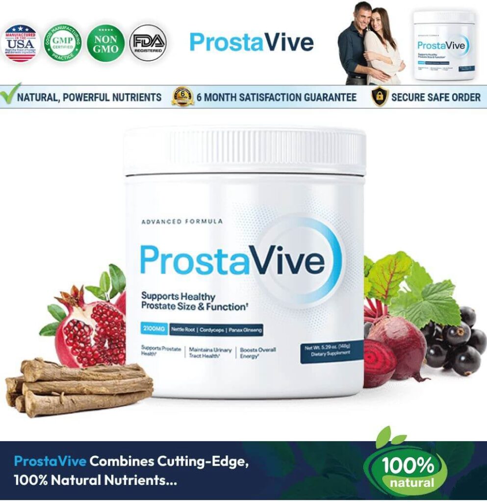 ProstaVive natural ingredients and safety certifications