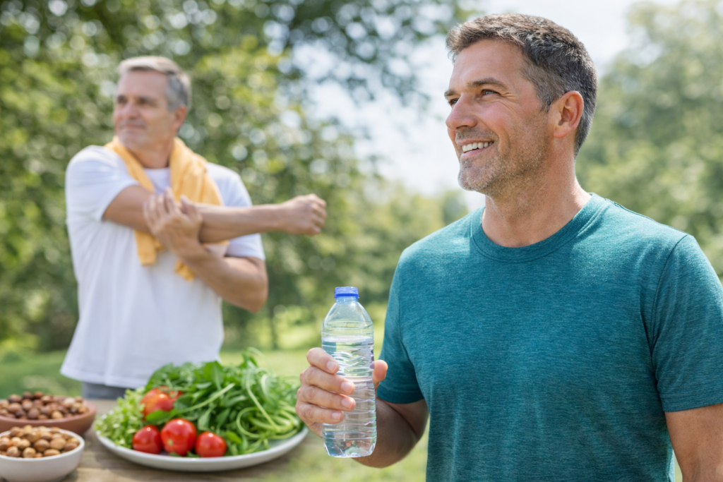 How Blood Flow Affects Male Performance and Overall Energy Levels Men following natural lifestyle habits to support healthy blood flow
