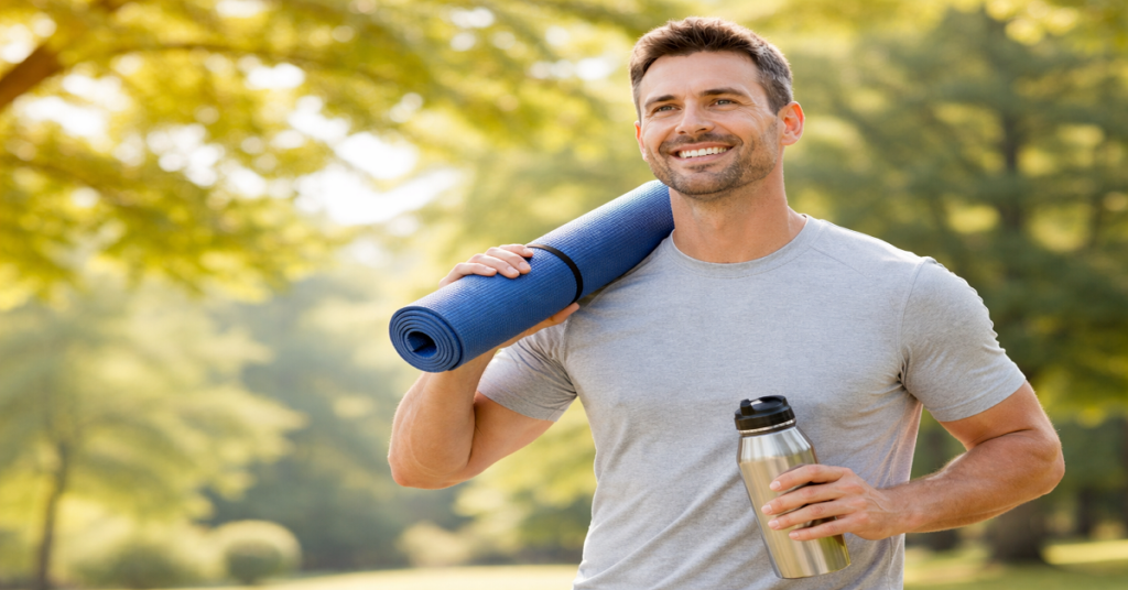 How Blood Flow Supports Healthy Erections and Male Vitality man supporting healthy blood flow and male vitality naturally